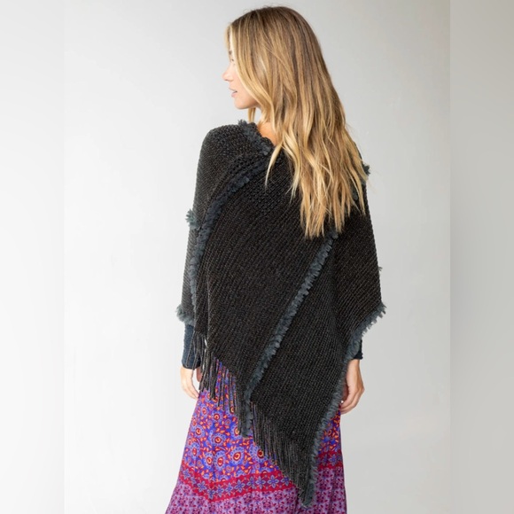 Natural Life Chenille Poncho Scarf - Picture 2 of 4